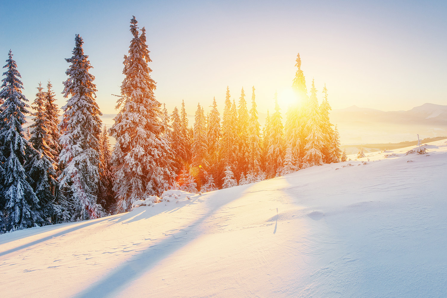 Winteridylle beim Gästehaus
